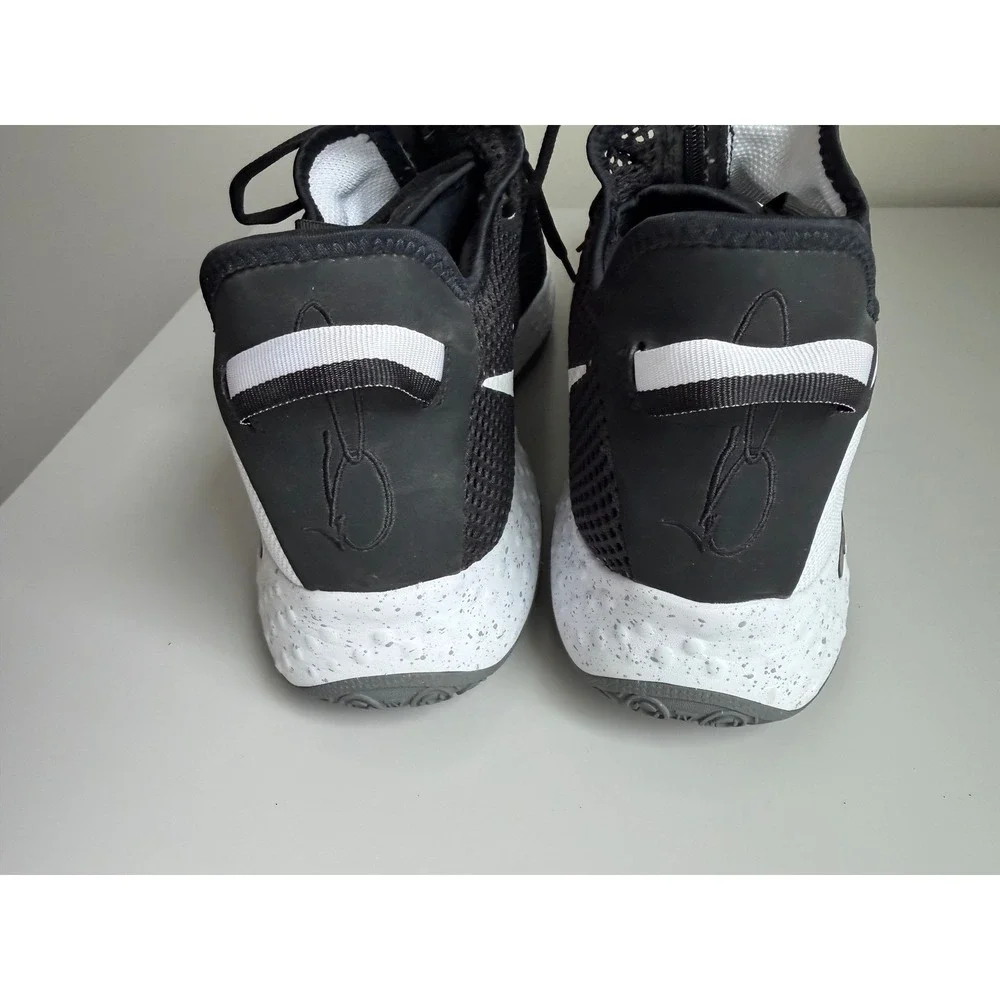 Nike PG‎ 4 Paul George Black White Basketball Shoes CD5079-100 Mens Size 17